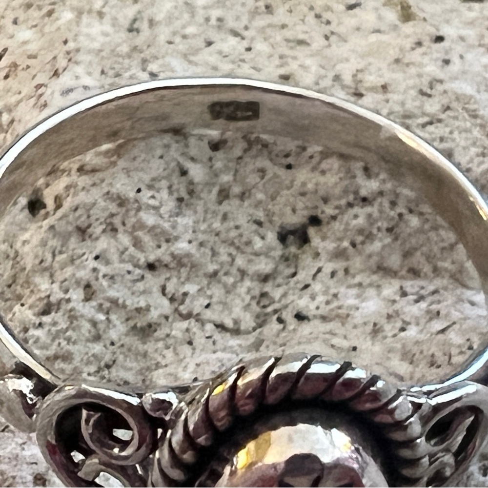 ❤️ Australian Opal Various Colors Ring Navajo Bohemian Sterling Silver Size 7.75 - Picture 12 of 17
